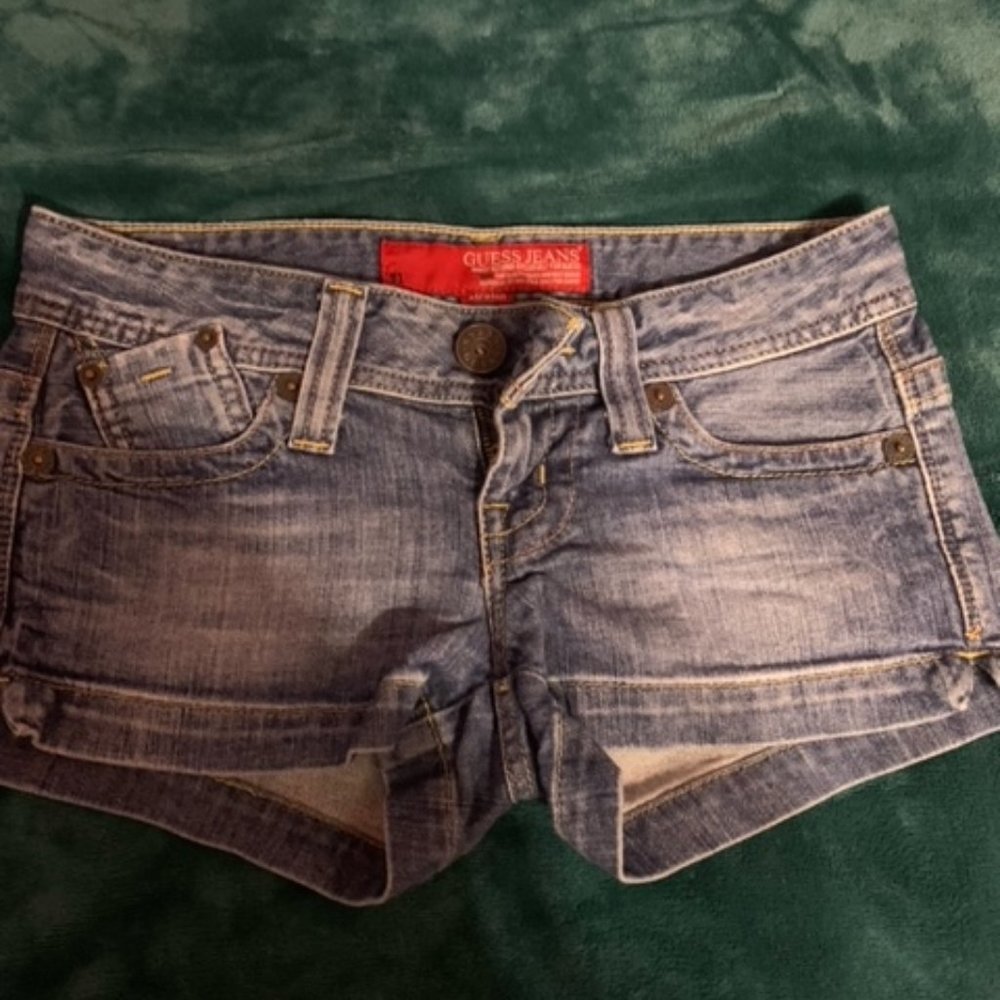 Guess denim shorts.